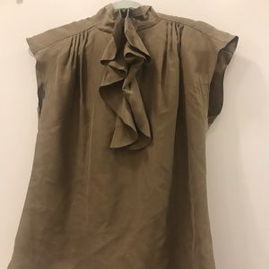 Michael Kors Ruffled Silk Blouse Size 4